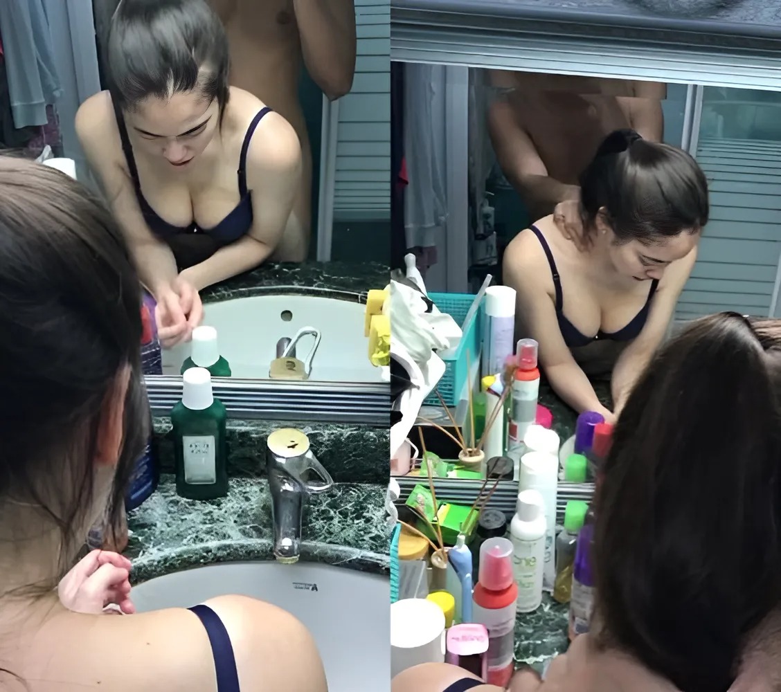 Gymer de perrito teniendo sexo en la sala de maquillaje